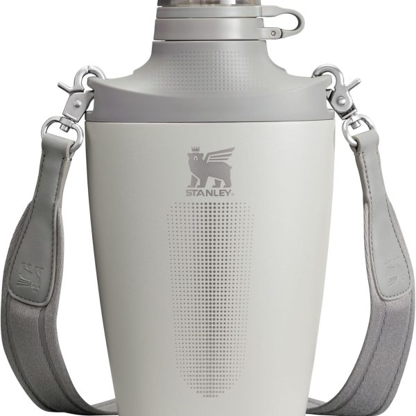 Stanley Cross Bottle 23 oz | Travel Water Bottle with Jacquard Strap | Leakproof Tritan Lid with Removable Straw | Insulated Stainless Steel | BPA-Free | Ash